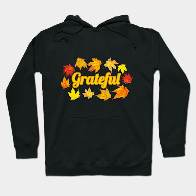 Grateful with Leaf Wreath Hoodie by Sweet Terpenes